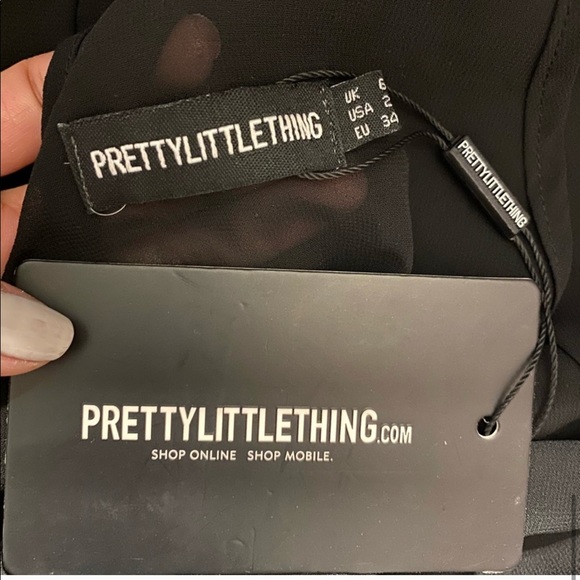 Black Asymmetric Fringe Beach Dress - Picture 12 of 13